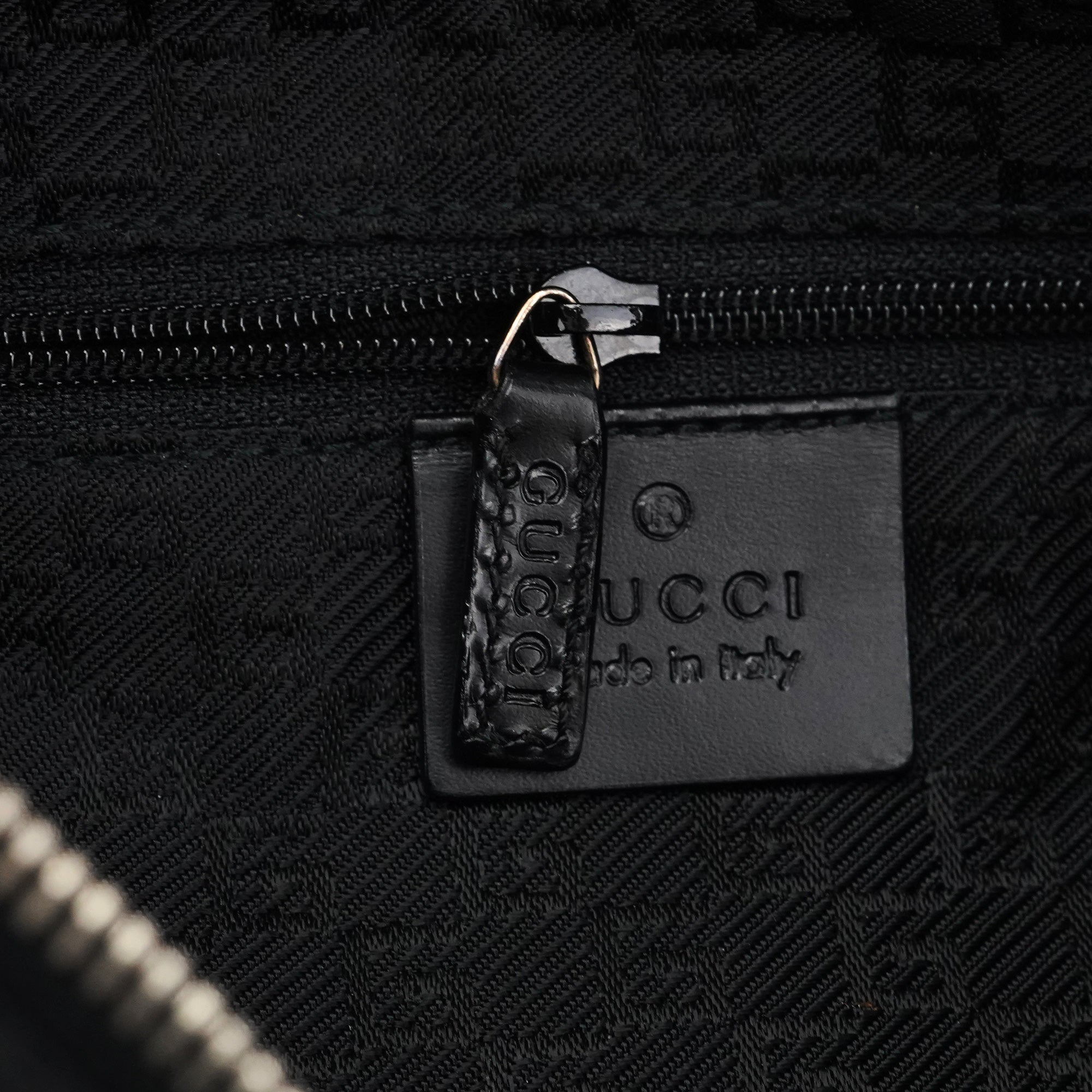 Gucci 001 3812 Borsa a spalla in pelle nera