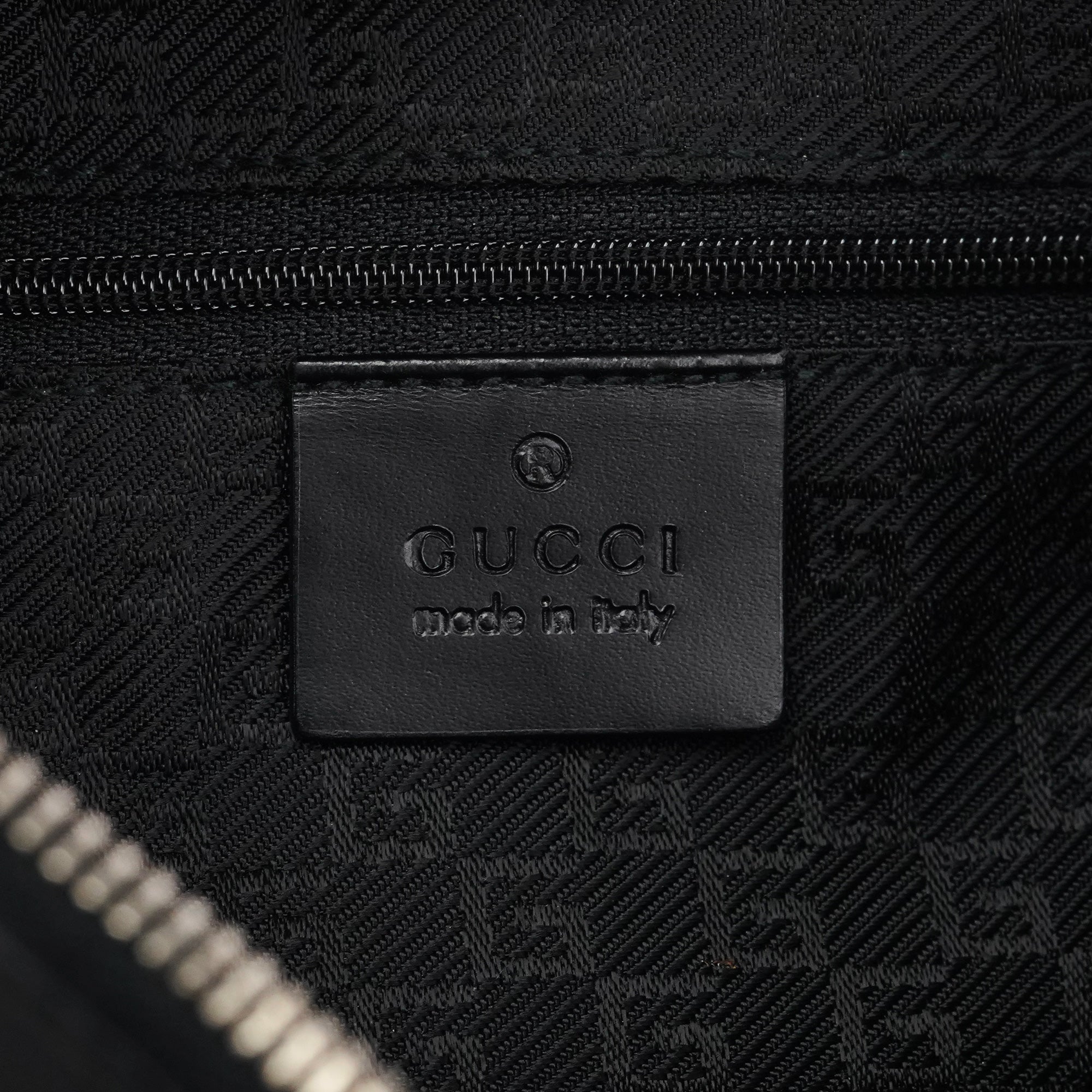 Gucci 001 3812 Borsa a spalla in pelle nera