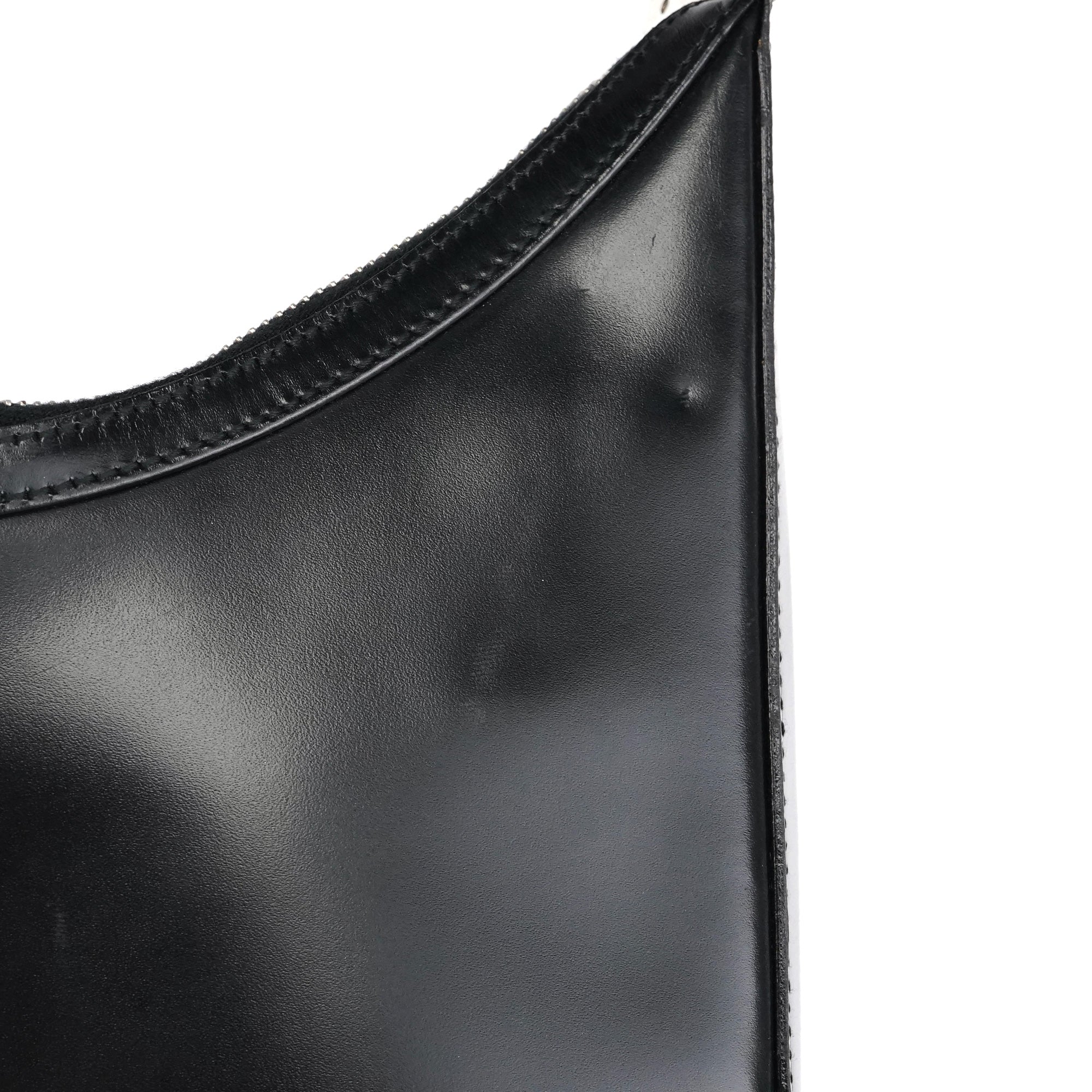 Gucci 001 3812 Borsa a spalla in pelle nera