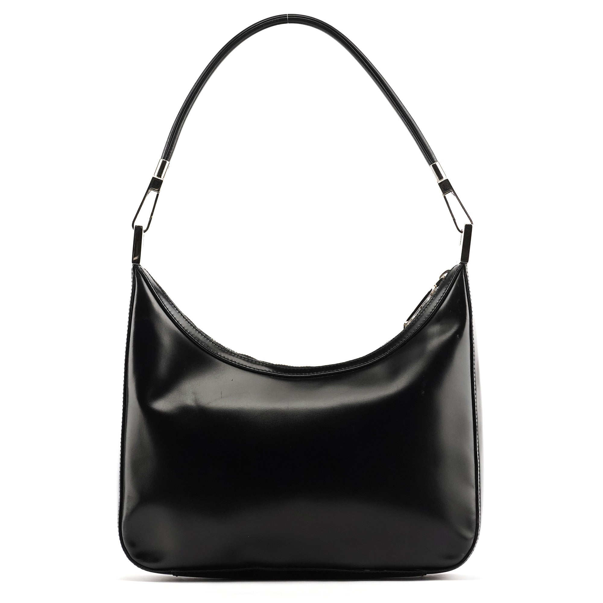 Gucci 001 3812 Borsa a spalla in pelle nera
