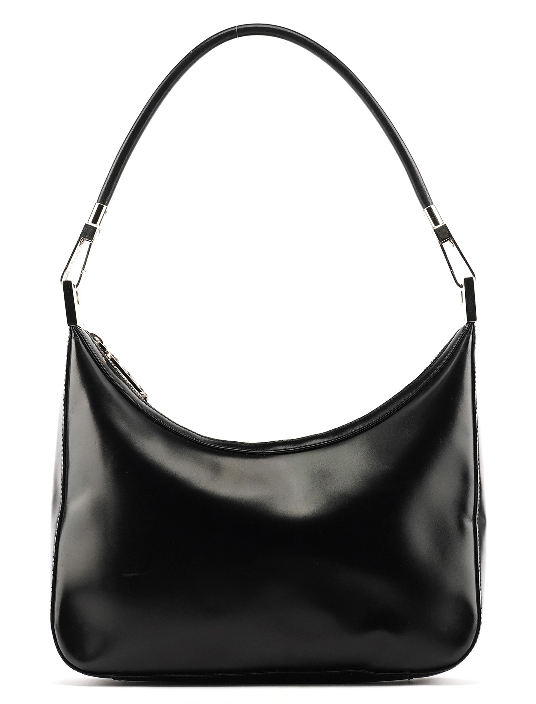 Gucci 001 3812 Borsa a spalla in pelle nera