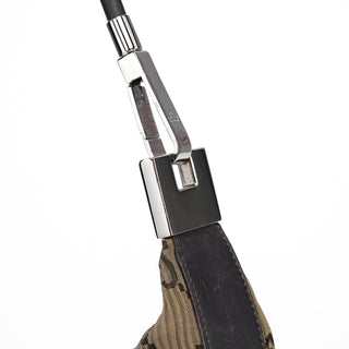 Gucci 001 3812 Brown Pleated GG Shoulder Bag