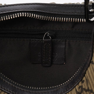 Gucci 001 3812 Brown Pleated GG Shoulder Bag