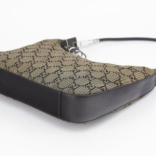 Gucci 001 3812 Brown Pleated GG Shoulder Bag