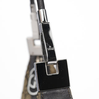 Gucci 001 3812 Brown Pleated GG Shoulder Bag