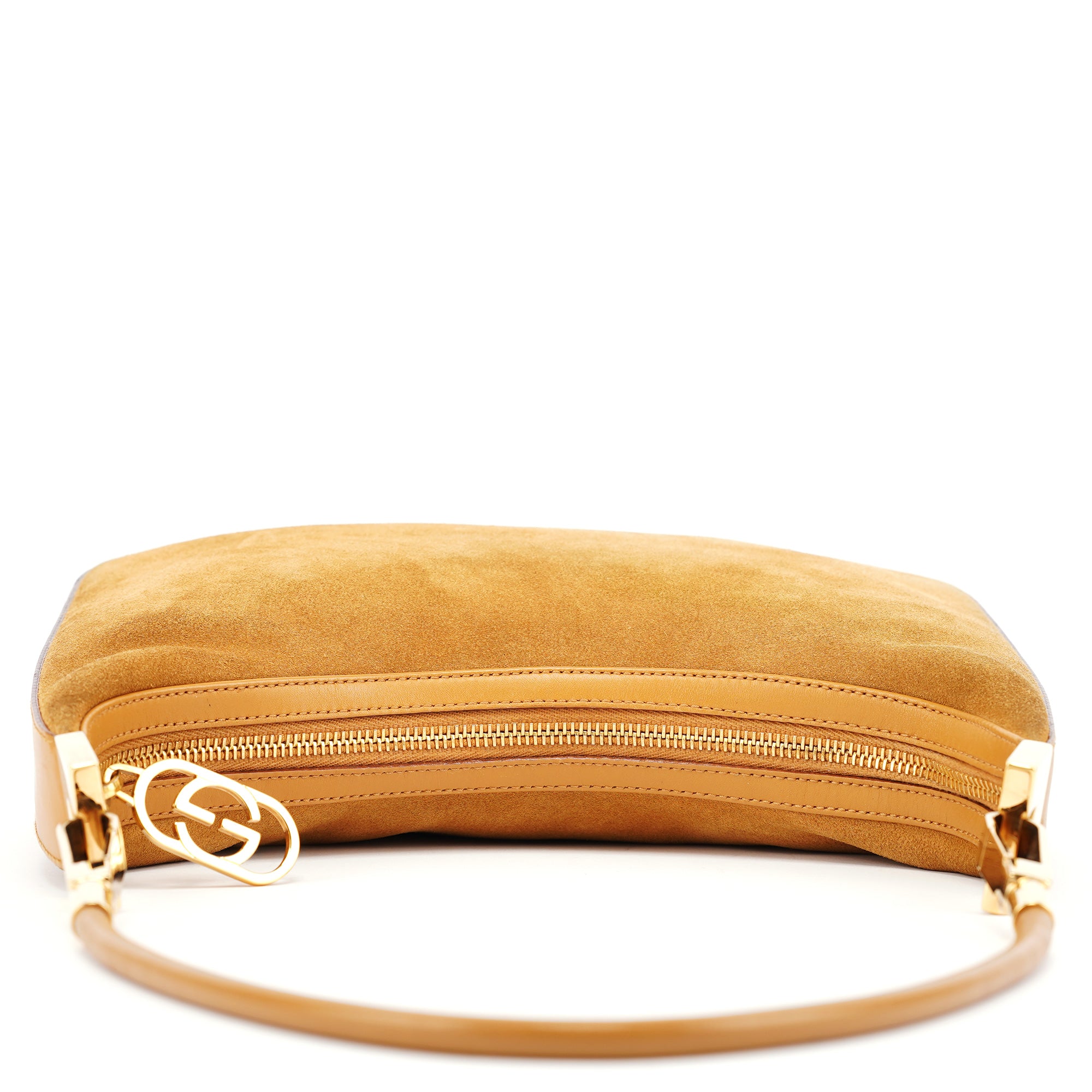 Gucci 001 3812 Light Brown Suede Shoulder Bag