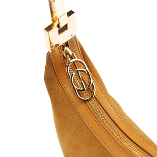 Gucci 001 3812 Light Brown Suede Shoulder Bag