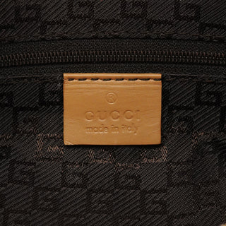 Gucci 001 3812 Tan Leather Hobo Shoulder Bag