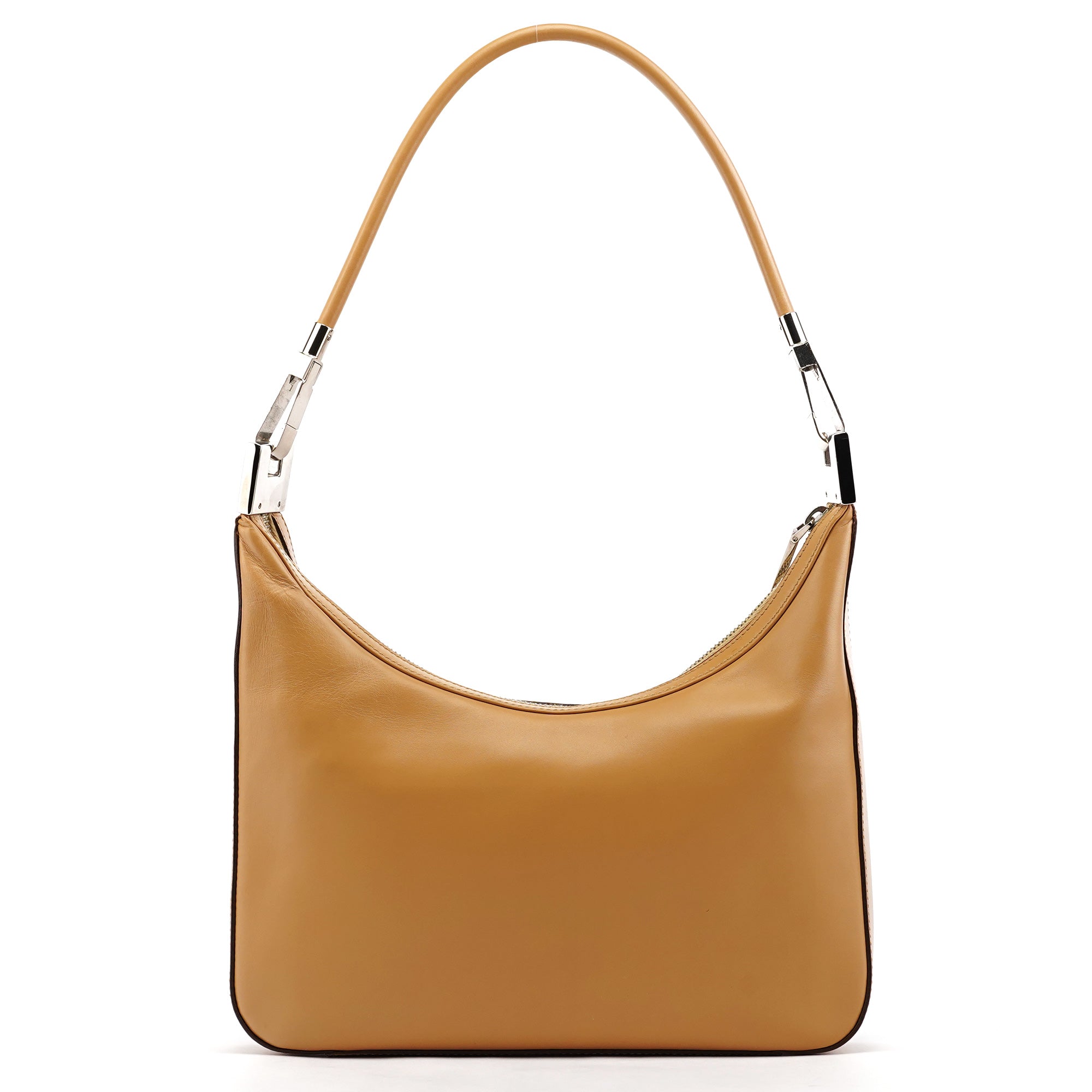 Gucci 001 3812 Tan Leather Hobo Shoulder Bag