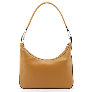 Gucci 001 3812 Tan Leather Hobo Shoulder Bag