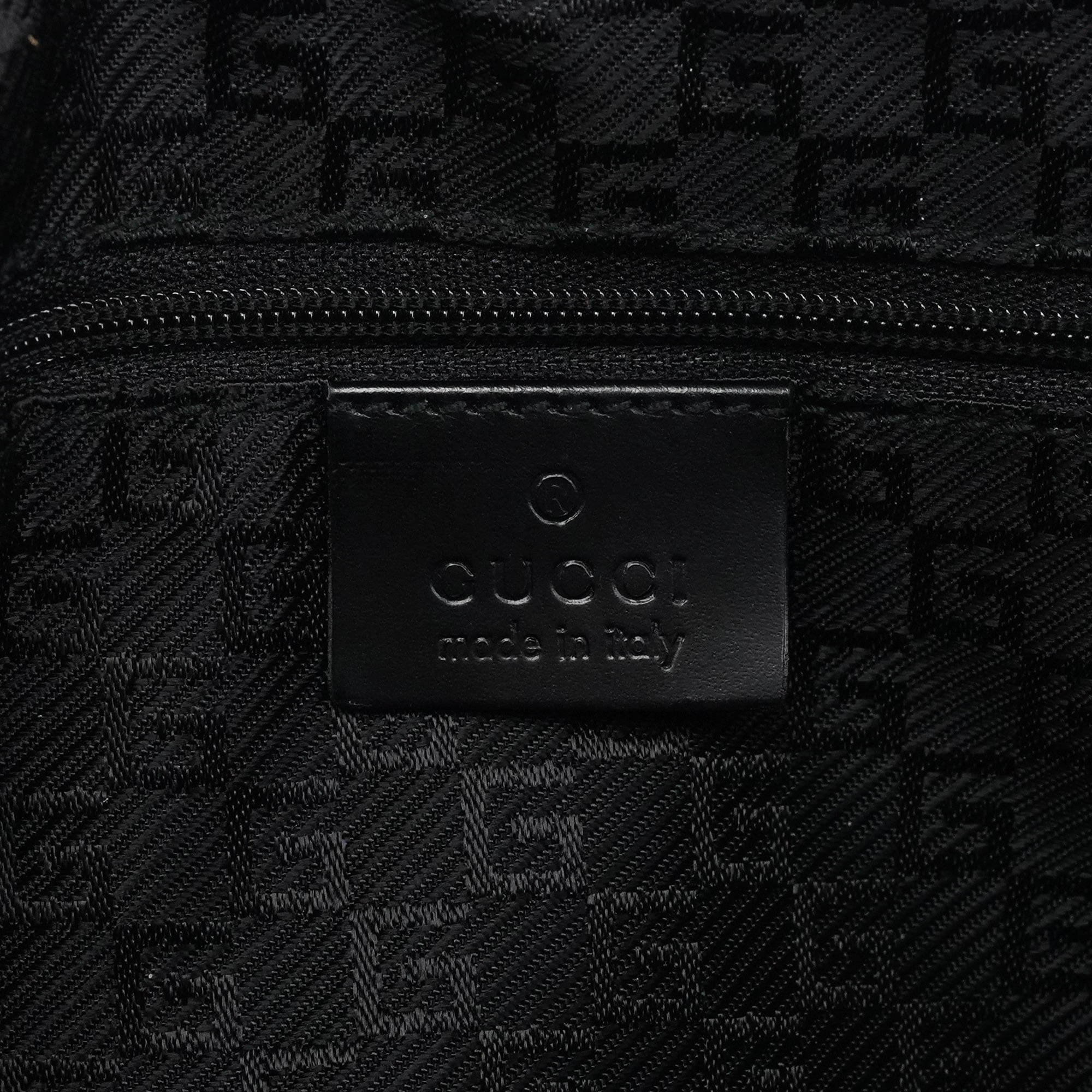 Gucci 001 3814 Borsa a spalla in pelle di vitello nera