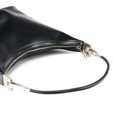 Gucci 001 3814 Borsa a spalla in pelle di vitello nera