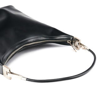 Gucci 001 3814 Black Calfskin Leather Shoulder Bag