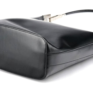 Gucci 001 3814 Black Calfskin Leather Shoulder Bag