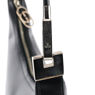 Gucci 001 3814 Black Calfskin Leather Shoulder Bag