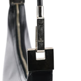 Gucci 001 3814 Borsa a spalla in pelle di vitello nera