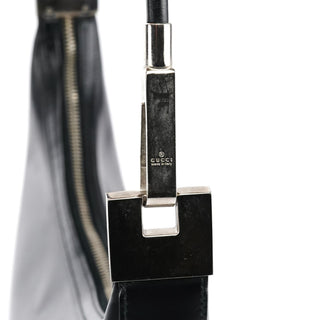 Gucci 001 3814 Black Calfskin Leather Shoulder Bag