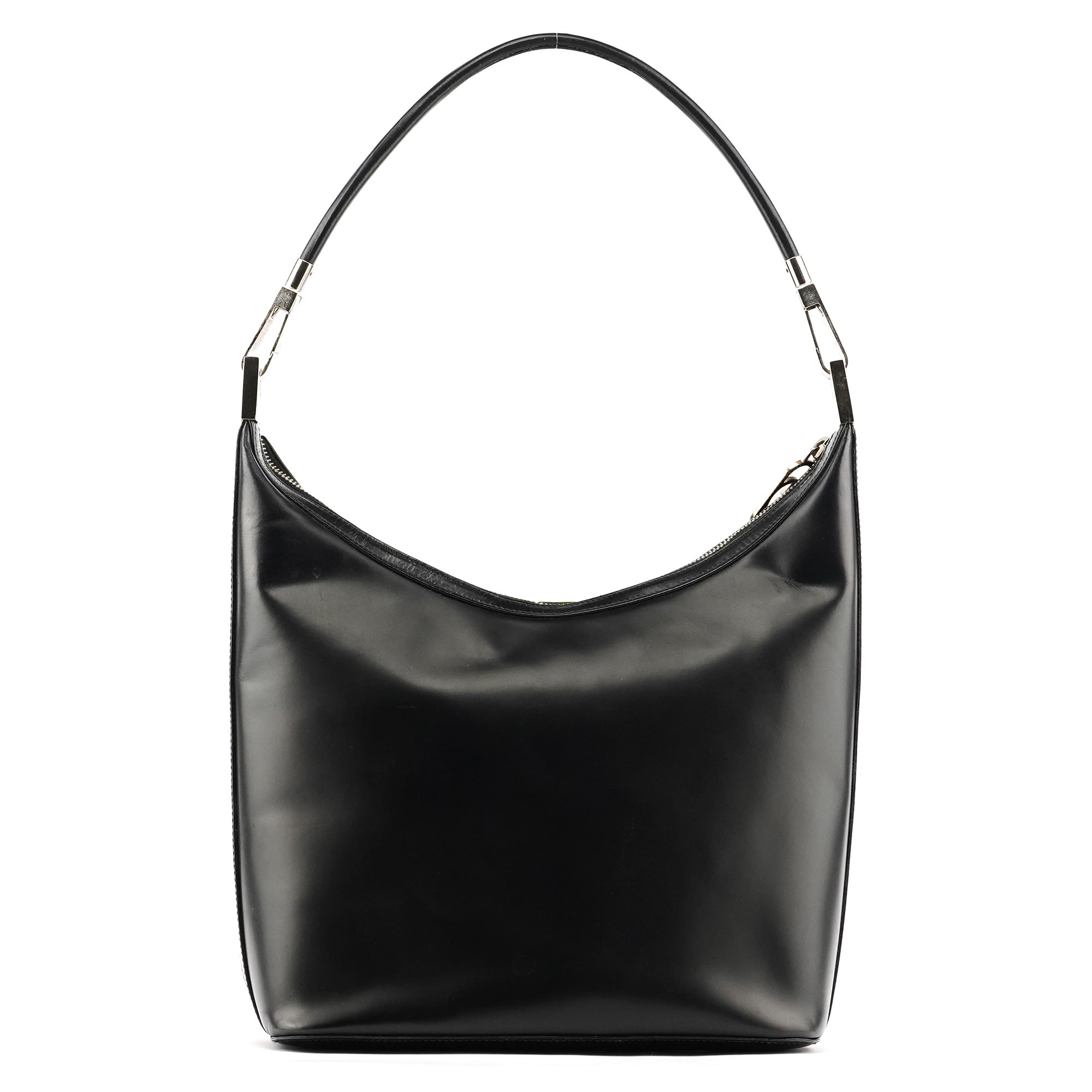 Gucci 001 3814 Borsa a spalla in pelle di vitello nera