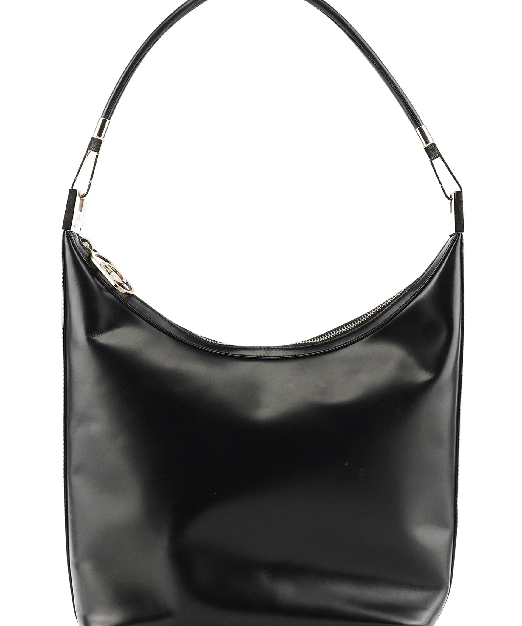 Gucci 001 3814 skuldertaske i sort kalveskind