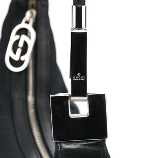 Gucci 001 3814 Black GG Hobo Shoulder Bag