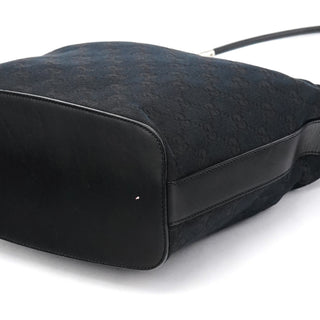 Gucci 001 3814 Black GG Hobo Shoulder Bag