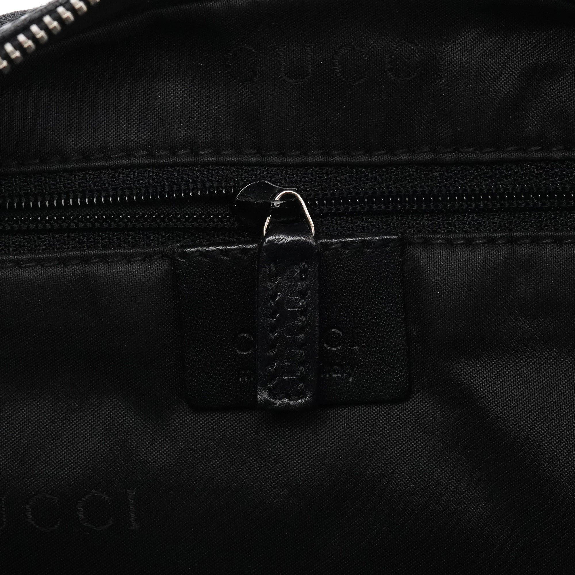 Gucci 001 3814 Black GG Hobo Shoulder Bag