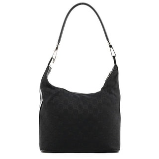 Gucci 001 3814 Black GG Hobo Shoulder Bag