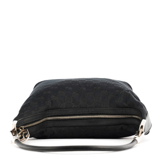 Gucci 001 3814 Black GG Hobo Shoulder Bag
