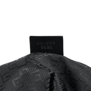 Gucci 001 3814 Black Leather Hobo Shoulder Bag