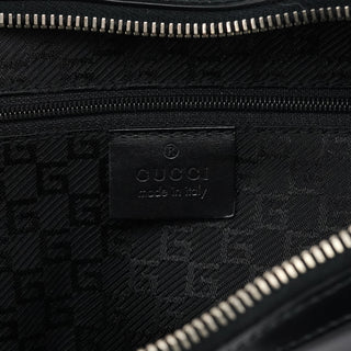 Gucci 001 3814 Black Leather Hobo Shoulder Bag