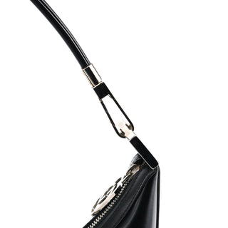 Gucci 001 3814 Black Leather Hobo Shoulder Bag