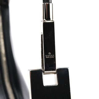 Gucci 001 3814 Black Leather Hobo Shoulder Bag