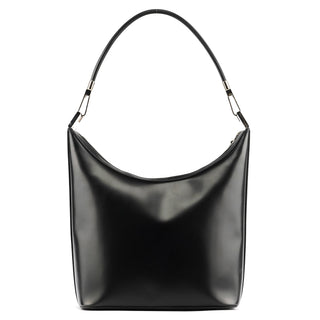 Gucci 001 3814 Black Leather Hobo Shoulder Bag