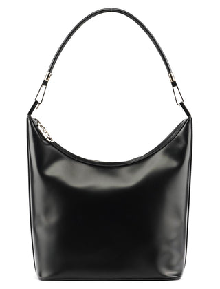 Gucci 001 3814 Black Leather Hobo Shoulder Bag