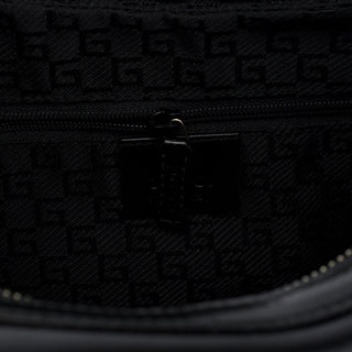 Gucci 001 3814 Black Leather Hobo Shoulder Bag