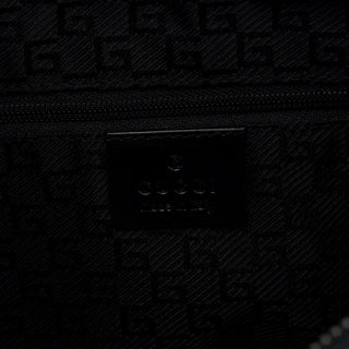 Gucci 001 3814 Black Leather Hobo Shoulder Bag