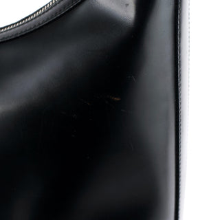 Gucci 001 3814 Black Leather Hobo Shoulder Bag
