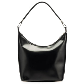 Gucci 001 3814 Black Leather Hobo Shoulder Bag