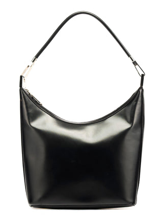 Gucci 001 3814 Black Leather Hobo Shoulder Bag