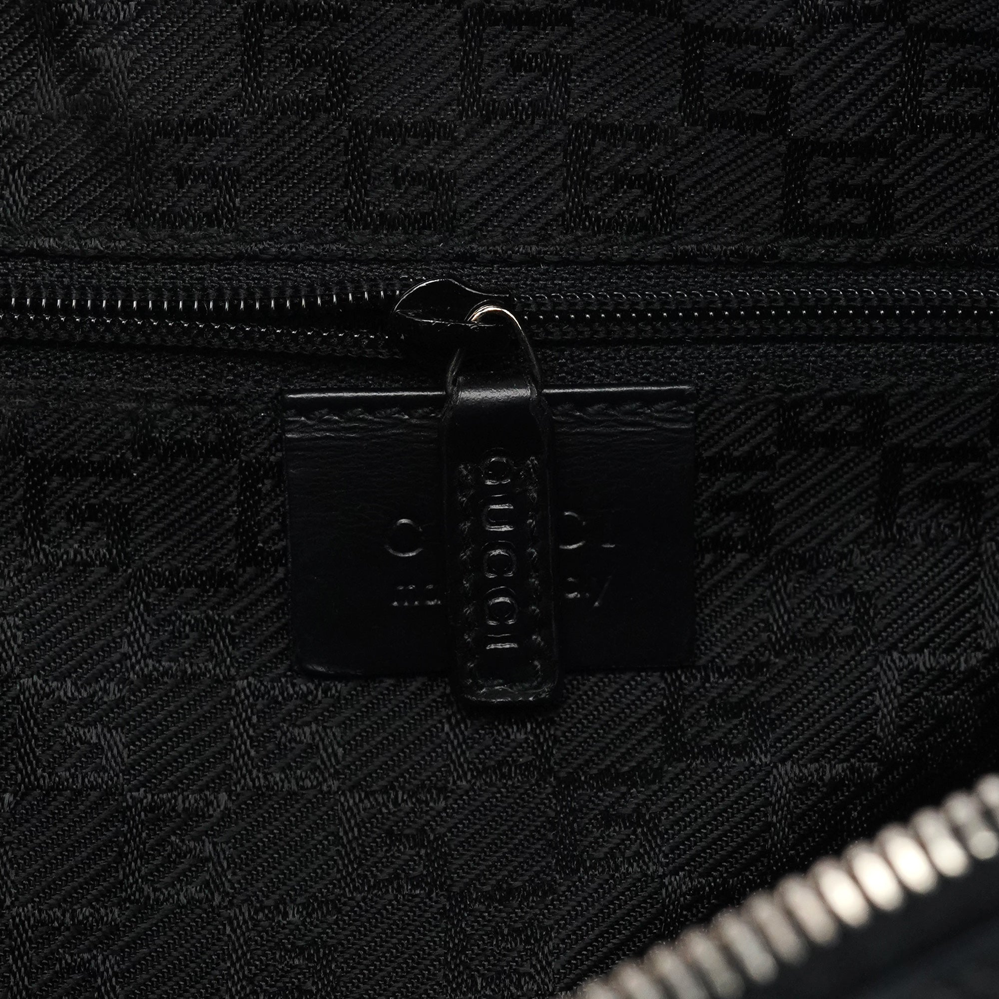 Gucci 001 3814 Sac hobo en cuir noir