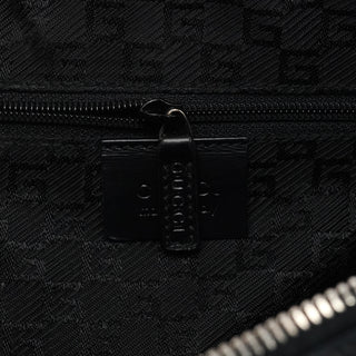 Gucci 001 3814 Black Leather Hobo Shoulder Bag