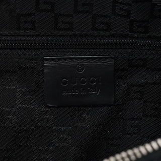 Gucci 001 3814 Black Leather Hobo Shoulder Bag