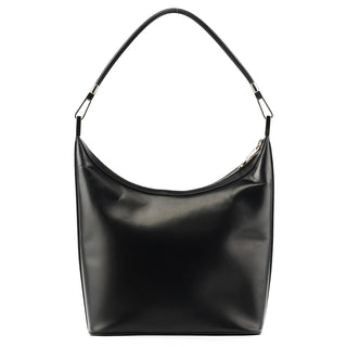 Gucci 001 3814 Black Leather Hobo Shoulder Bag