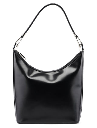 Gucci 001 3814 Black Leather Hobo Shoulder Bag