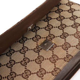 Gucci 001 3815 Beige Brown GG Shoulder Bag