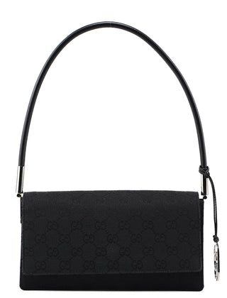 Gucci 001 3815 Black GG Shoulder Bag