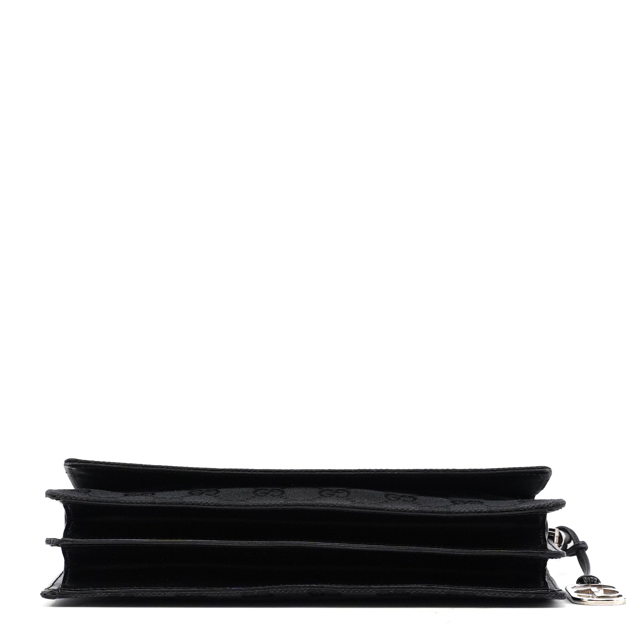 Gucci 001 3815 Black GG Shoulder Bag