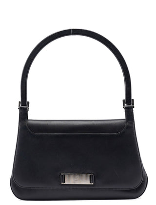 Gucci 001 3863 Black Calfskin Hobo Shoulder Bag