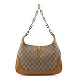 Gucci 001 4015 Beige GG Jackie Chain Shoulder Bag