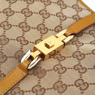 Gucci 001 4015 Beige GG Jackie Chain Shoulder Bag